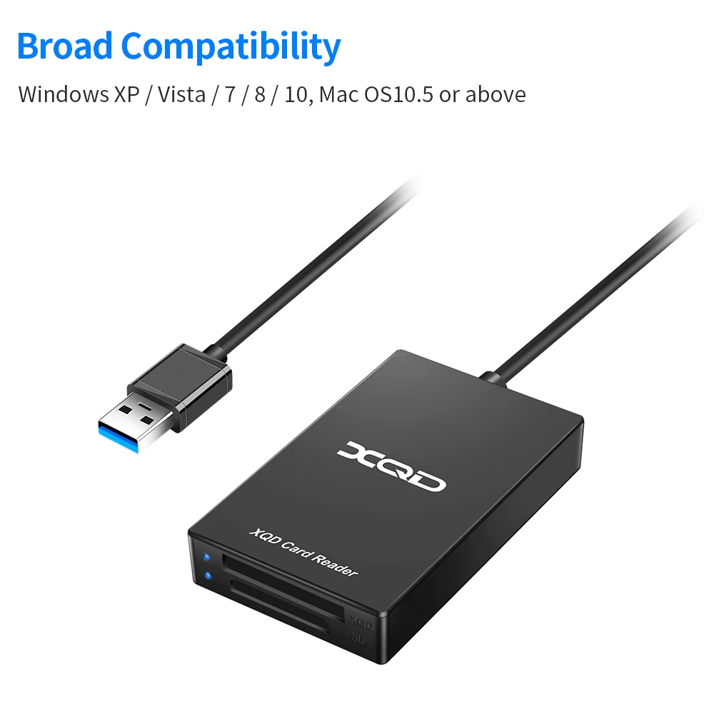 Rocketek USB 3,0 XQD SD работает одновременно считыватель карт памяти передача sony серии M/G для Windows/Mac OS компьютера