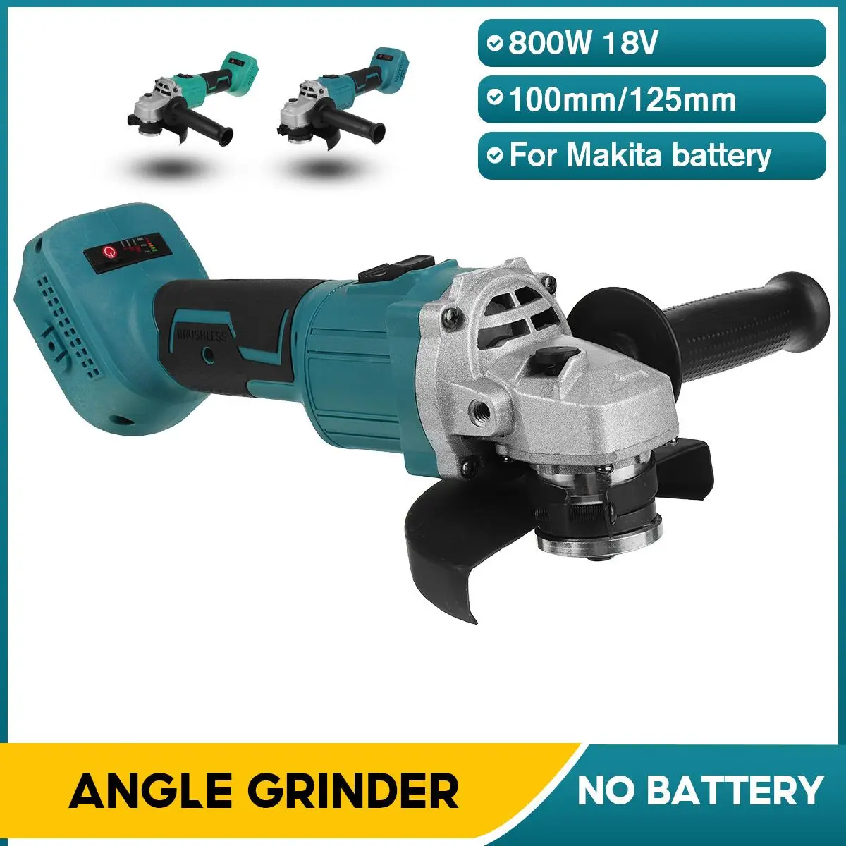 

125 мм/100 мм бесщеточная Беспроводная угловая шлифовальная машина с переменной скоростью, DIY режущая шлифовальная машина, электроинструменты...