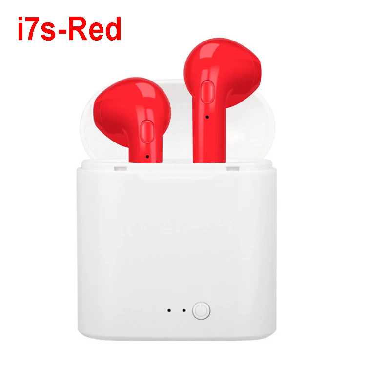 Inpods 12 наушники i7s i9s i11 i12 Tws беспроводные Bluetooth наушники гарнитура Прямая поставка - Цвет: Red