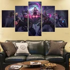 Игровая фигурка LOL Shen Master Yi, шёлковая накладка на стену, картина для гостиной, игра Лига Легенд, постер на холсте