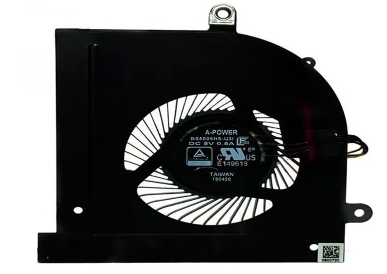 

New CPU GPU Cooling Fan for MSI GS63VR GS63 GS73 GS73VR MS-17B1 Stealth Pro CPU BS5005HS-U2F1 GPU BS5005HS-U2L1 COOLER