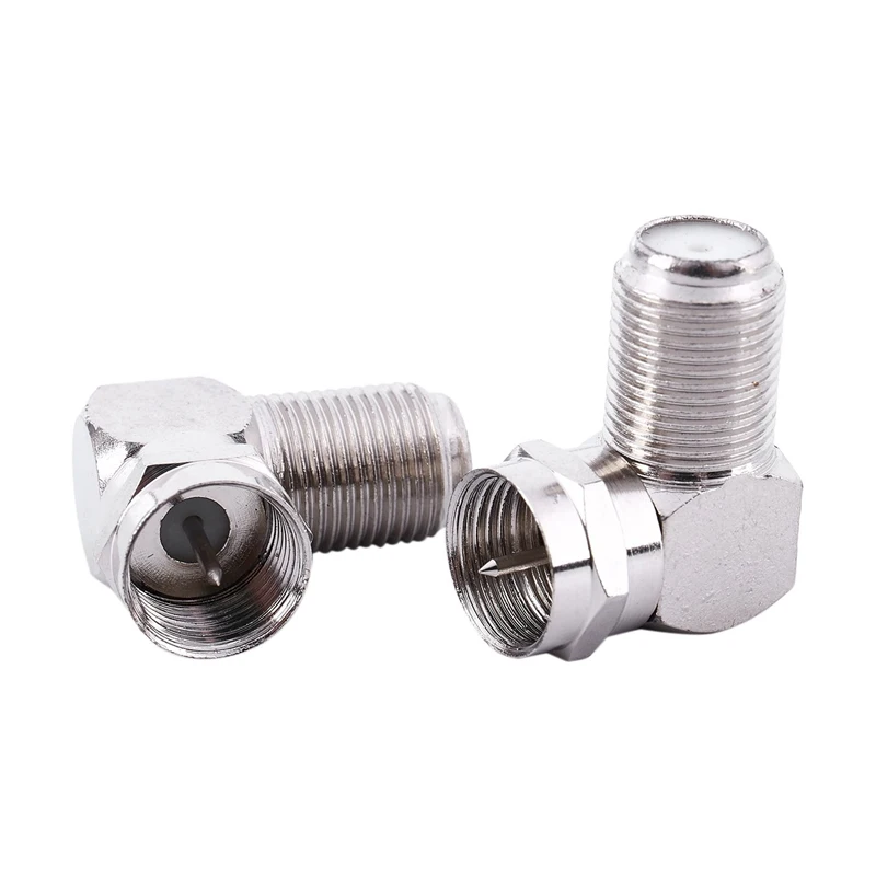 F Тип прямой угол между штыревыми и женскими RF разъем 90 градусов коаксиальный