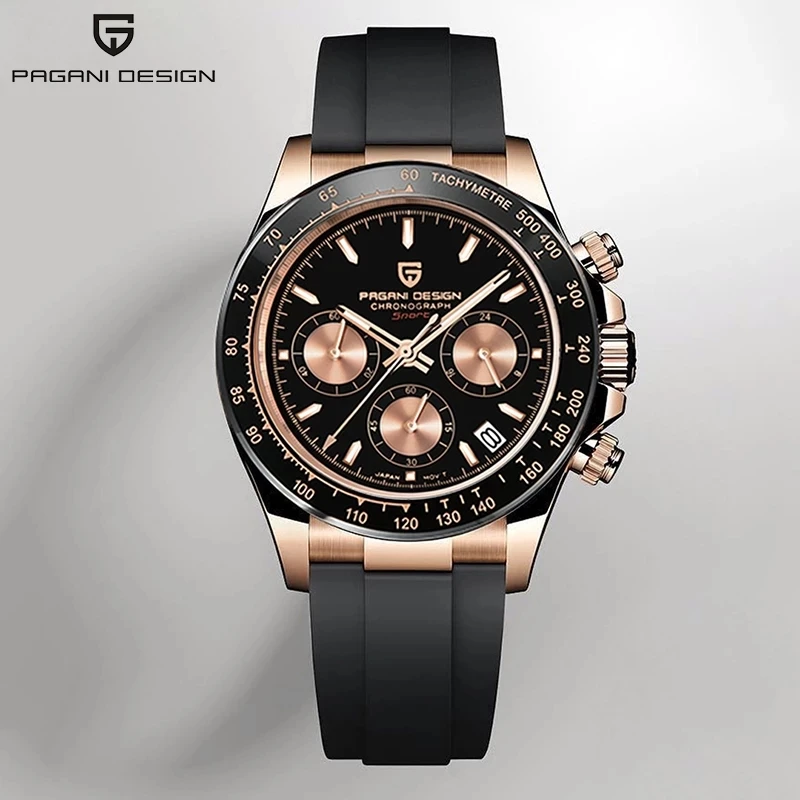 

PAGANI DESIGN Quartz Watch Men 2021 Top Brand Automatic Date Wristwatch Stainless Steel Waterproof Chronograph Fashion Casual