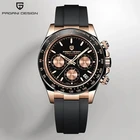 Часы наручные PAGANI Мужские кварцевые, брендовые автоматические водонепроницаемые из нержавеющей стали, с хронографом и датой, повседневные, 2021