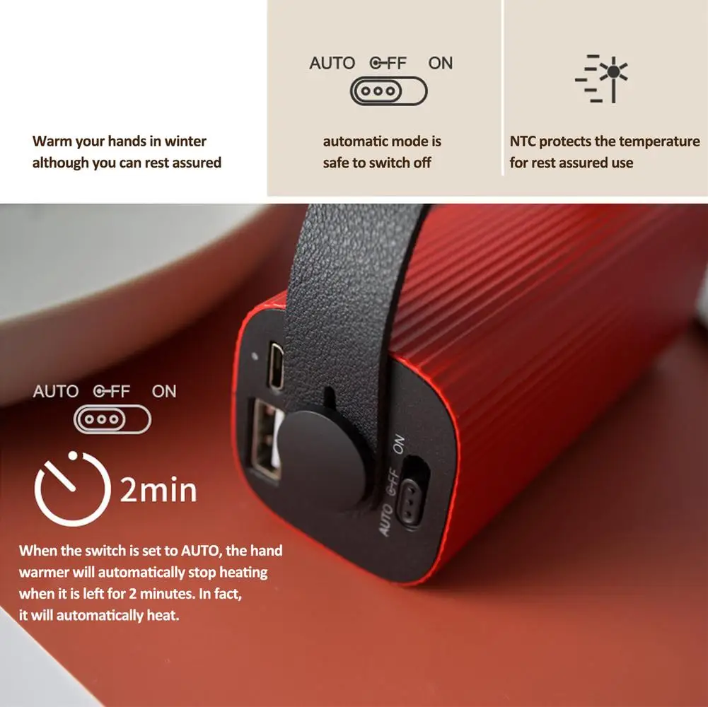 4000mAh 5V USB Перезаряжаемый Электрический подогреватель для рук Путешествия и банк