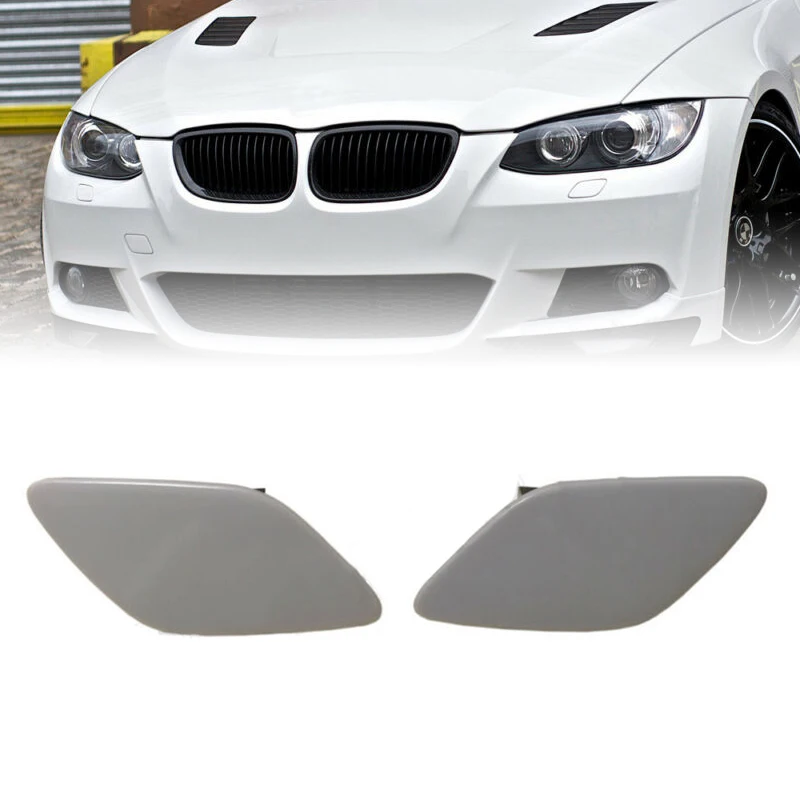 

Light Headlight Washer Cover Pack Set Trim 2pcs Accessories Cap L+R Flap