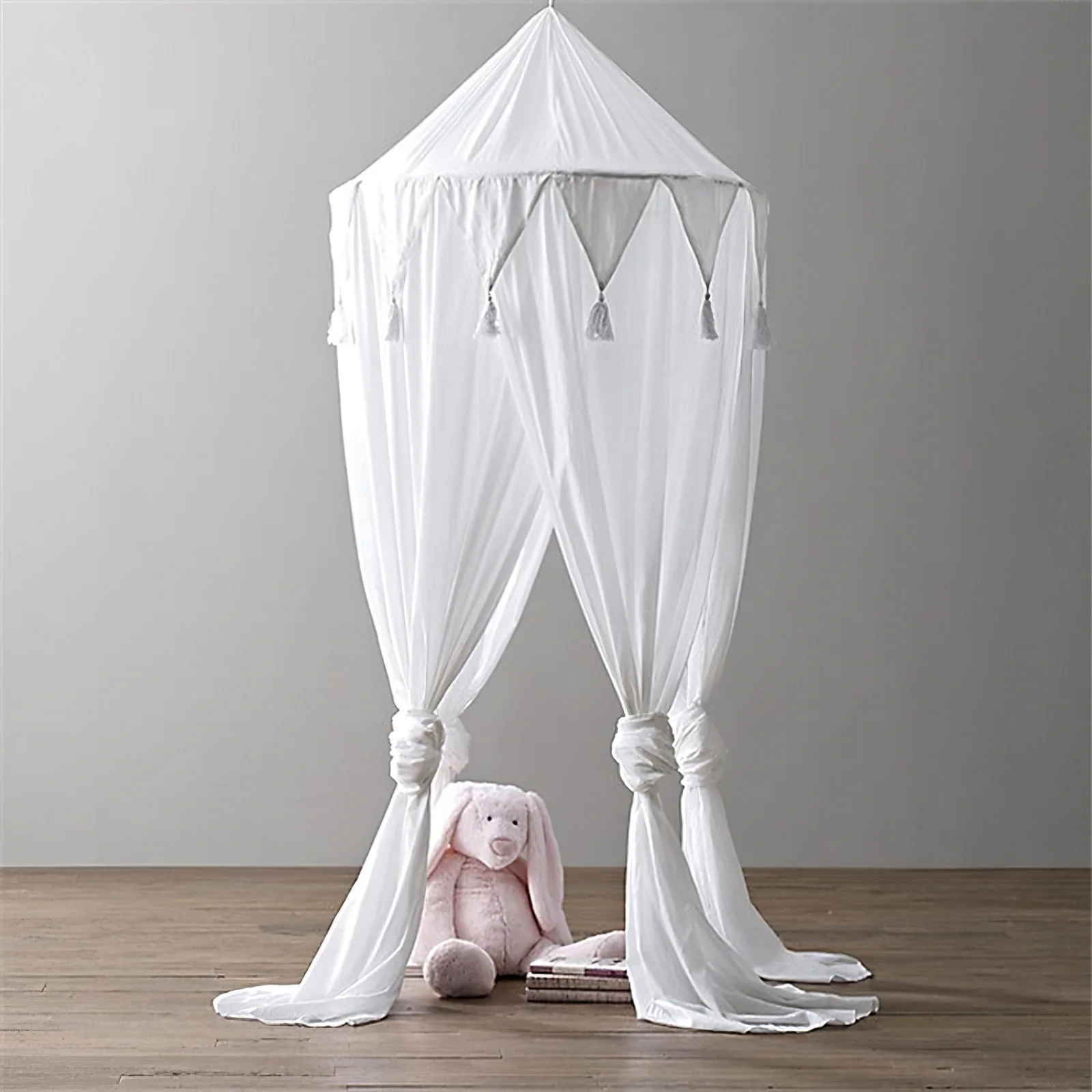 

Baby Mosquito Net Kids Bed Canopy Dome Girls Bed Canopy Nook Hanging Dome Reading Nook Castle Game Tent Nursery Play Room Decor