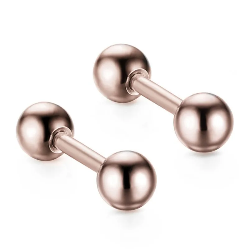 

Different Types Shape Unisex Black Color Stainless Steel Piercing Earring For Women Men Punk Gothic Barbell Earring