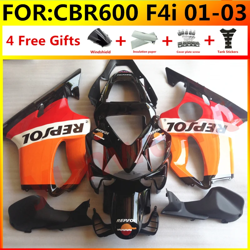 Новая литьевая форма полный комплект обтекателей для HONDA CBR 600 F4i 01 02 03 CBR600 2001 2002 2003