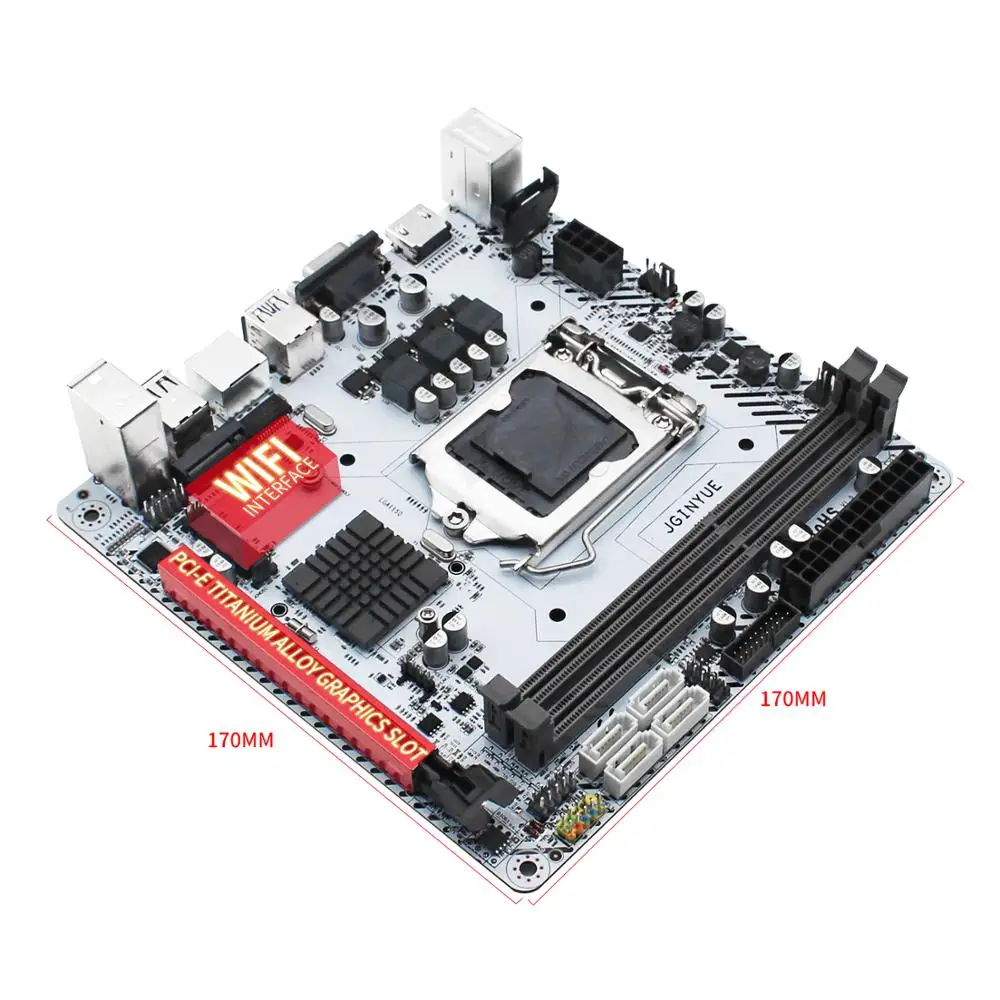 jingyue b85 motherboard lga 1150 set kit with cooling intel core i5 4690 cpu ddr3 28gb ram m 2 nvme wifi mainboard b85i plus free global shipping