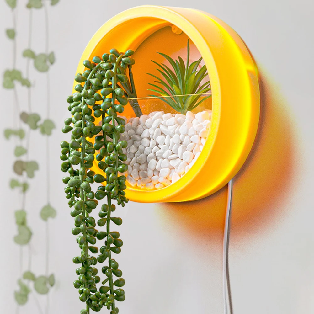 Цветочная подвесная круглая корзина бонсай настенный гидропонный горшок