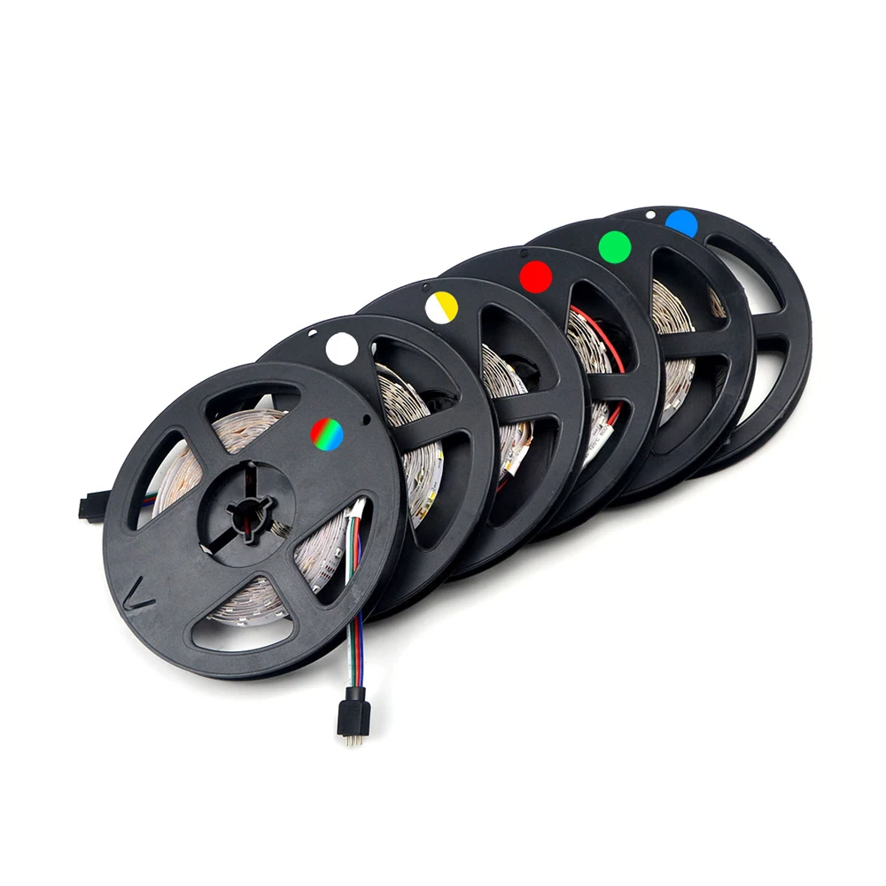 Светодиодная лента RGB SMD 2835 гибкая светодиодная 5 м Диодная DC 12 В