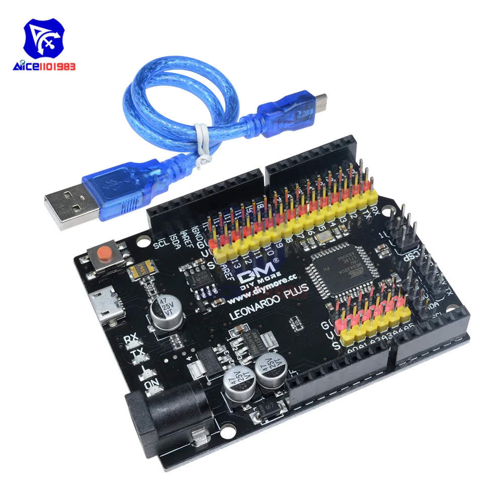 Макетная плата Leonardo R3 Plus Mcrocontroller ввода/вывода защитный модуль ATmega32U4 Pro Micro 5 в SPI IIC
