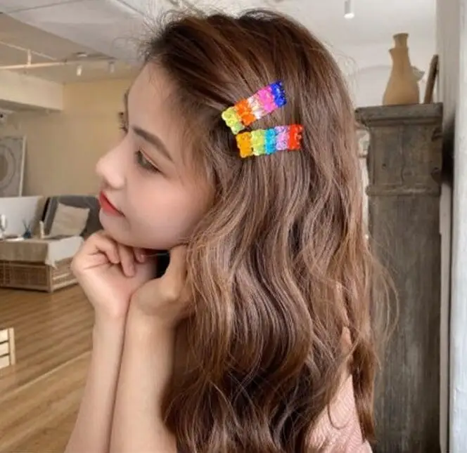 Новинка резиновые заколки для волос в Корейском стиле конфетных цветов форме