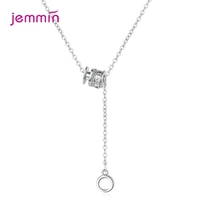 exquisite cross circle line pendant necklaces for women choker birthday party gift silver fine jewelry gift