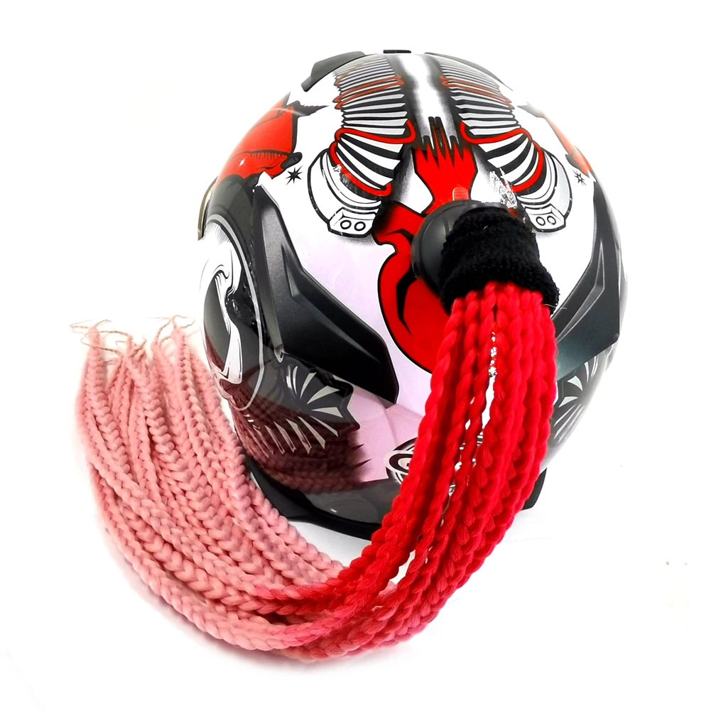 Мотоциклетный шлем ручной работы грязная оплетка дреды Украшение Панк Мотокросс