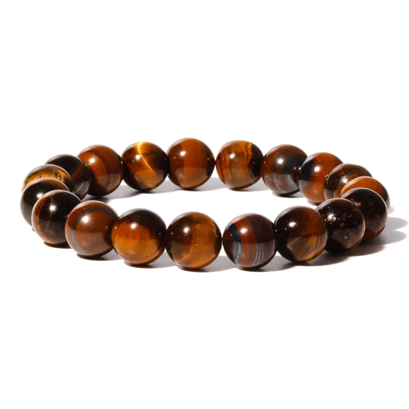 

Fashion Jewellery 6/8/10MM Yellow Tiger's Eye Pine Bead Bracelet Suitable for Charming Men's and Women's Amulets