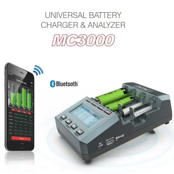 Универсальное зарядное устройство SKYRC MC3000 Smart bluetooth с управлением через приложение