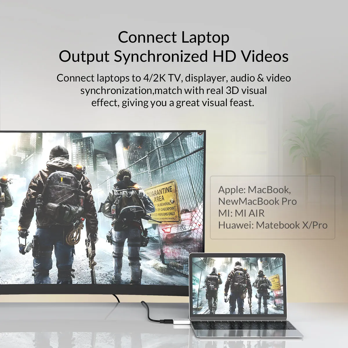 ORICO USB C к HDMI совместимые конвертеры 4K 30Hz/60Hz Тип 3 1 аудио разъем адаптер видео