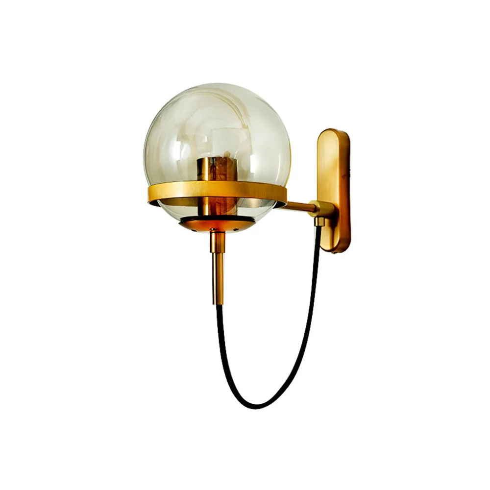 

Vintage Wall Light Reading Art Industrial Ball Glass Wall Lamps Bathroom Bedroom Light Led Wall Lights for Home Industrial Decor
