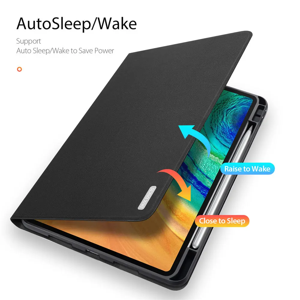 Умный чехол из искусственной кожи для Huawei Mate Pad Pro 10 8 с держателем карандашей