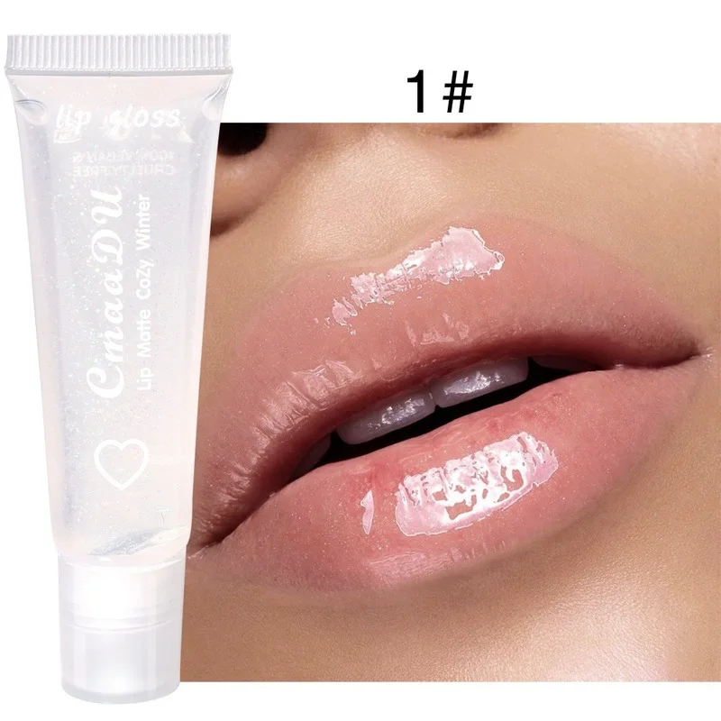 

6Colors Pure Transparent Moisturizing Nourishing Lip Glaze Lip Oil White Liquid Lipstick Lip Gloss Make Up Beauty Cosmetics 1PCS
