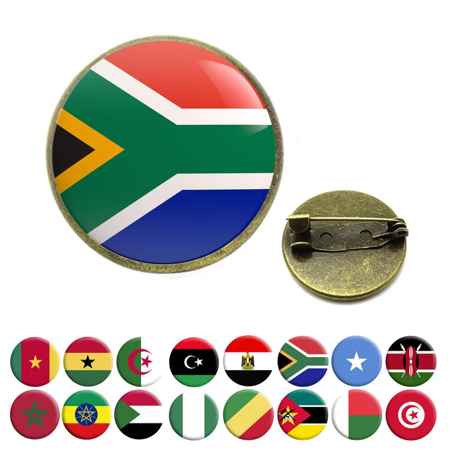 Национальные Броши с флагом Египет Южная Африка Somalia кенийский COG нигерийский