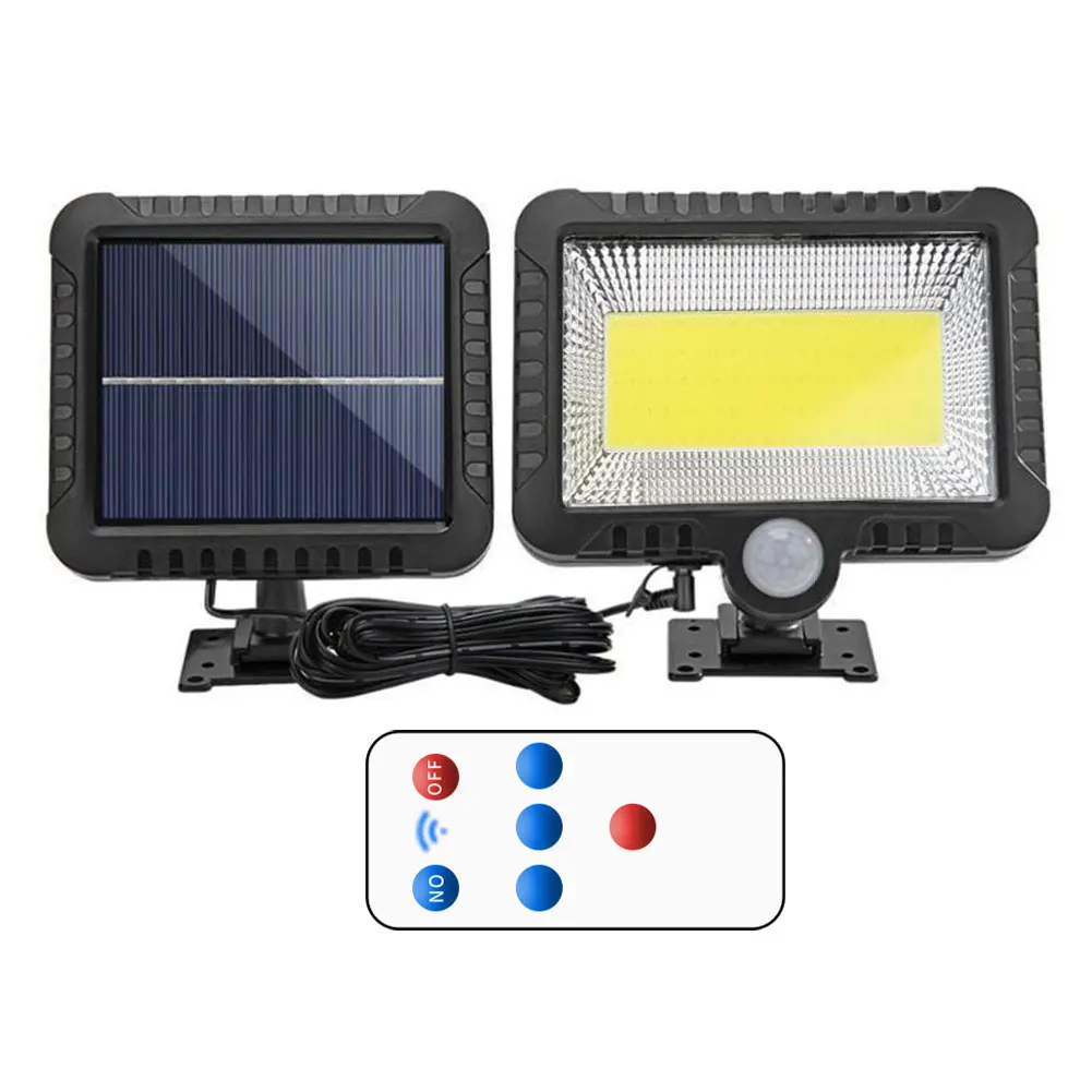 

Solar LED Light Outdoor With Remote Control Garden Led Motion Sensor Solar Lamp Outdoor Waterproof Garage Decor Light 3 Modes