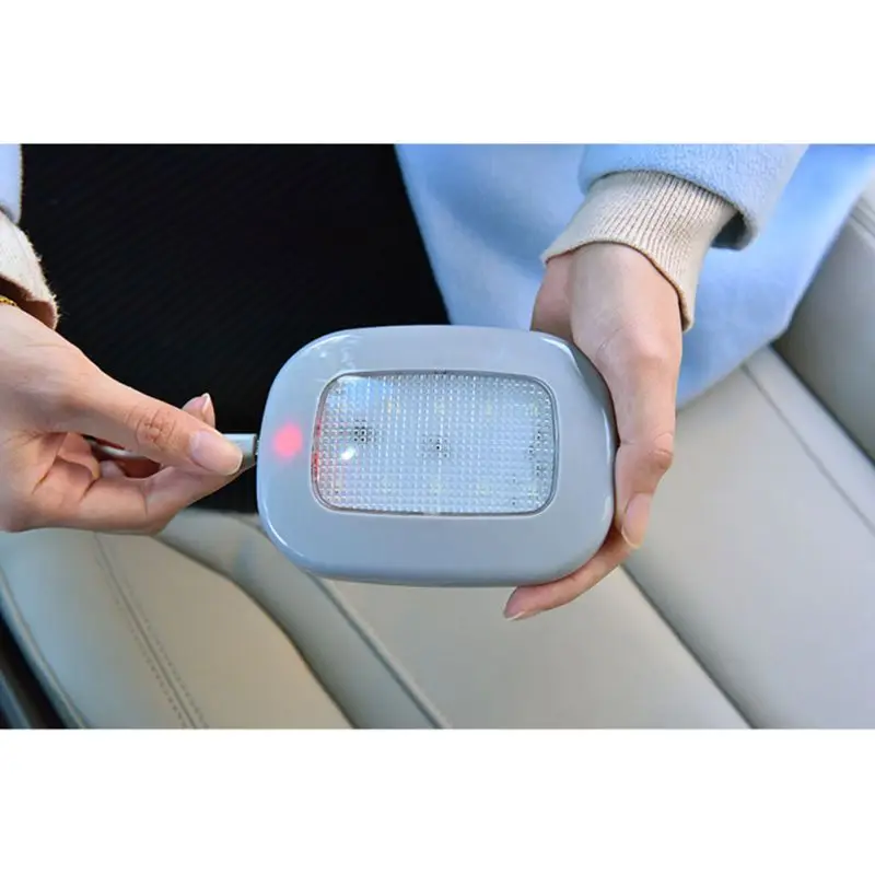 Автомобильный Универсальный USB Перезаряжаемый светодиодный светильник для