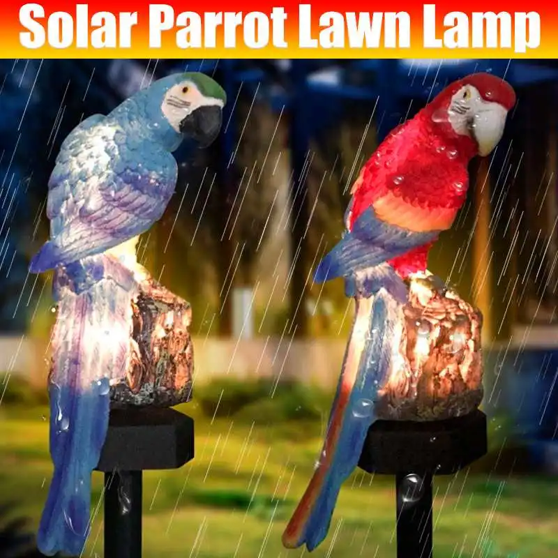 

Parrot Solar Light Outdoor Waterproof Garden Lawn Plug Landscape Light Garden Decoration Resin New Modern Courtyard, Lawn IP65
