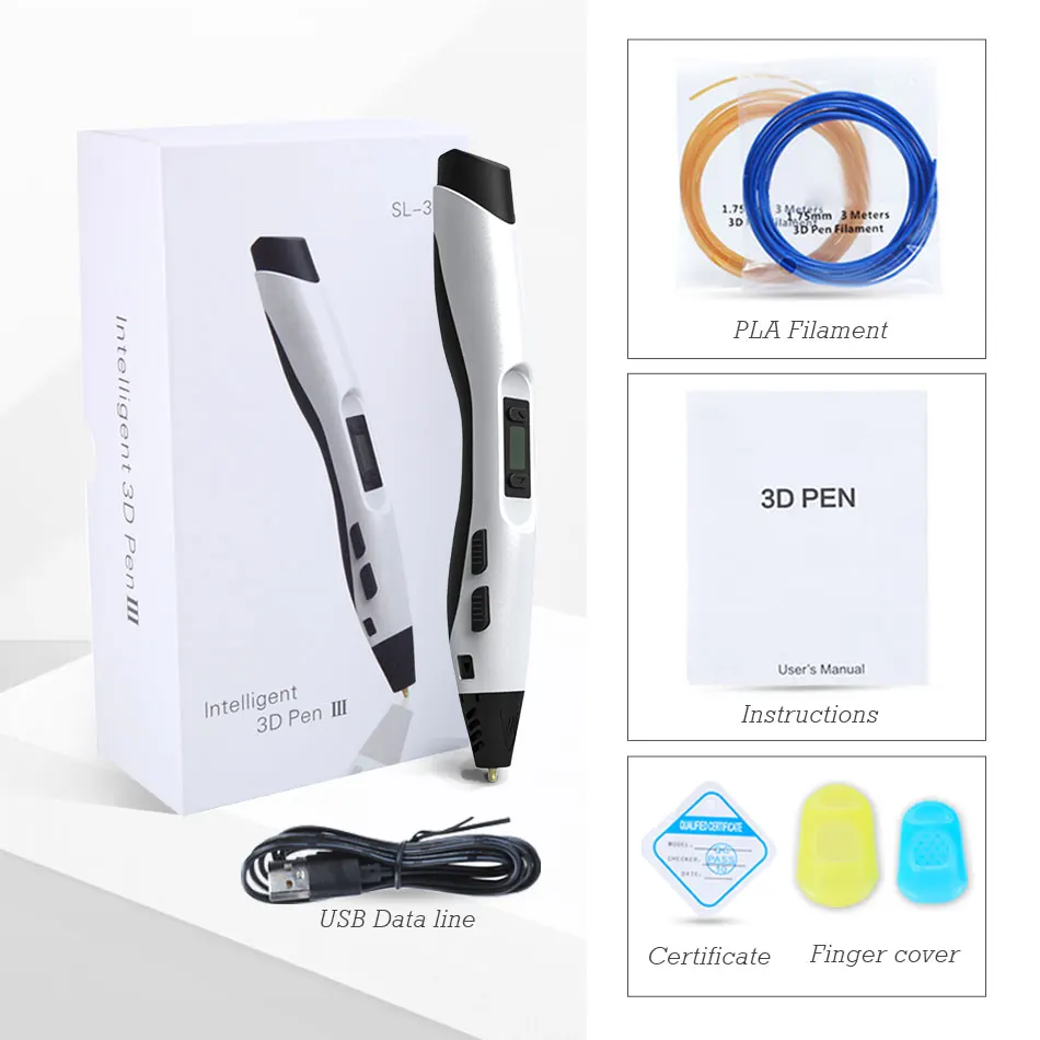 Новинка умная 3d-ручка для рисования ручка с поддержкой ABS/PLA/PCL 3D-печать игрушка