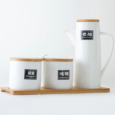 Банка для уксуса коммерческий резервуар масла бутылка соевого соуса набор