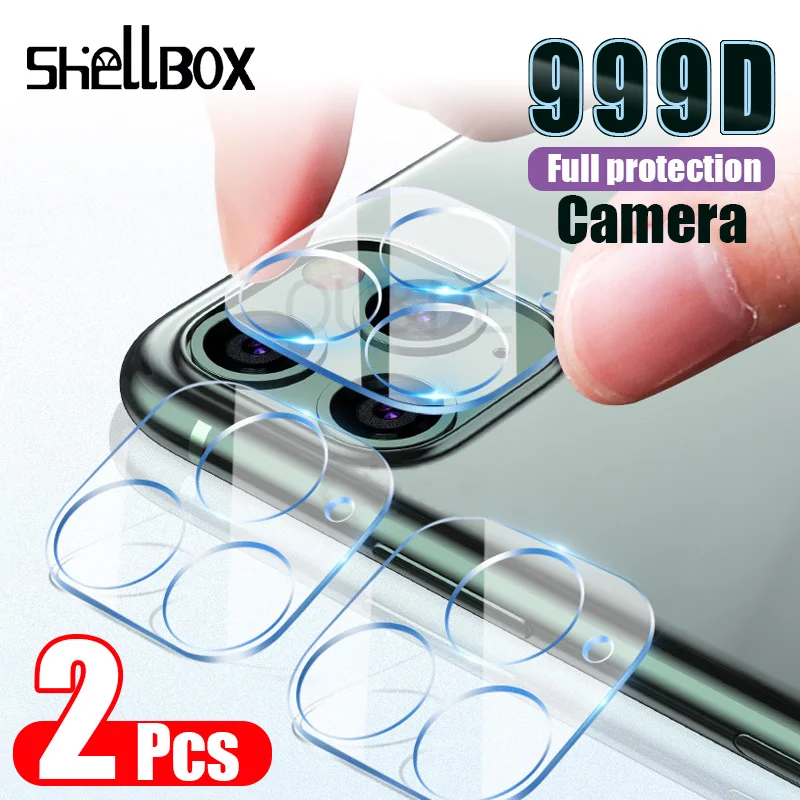 Закаленное стекло для объектива камеры 2 шт. iPhone 12 11 Pro Max Защита экрана X XS 7 8 SE 2020