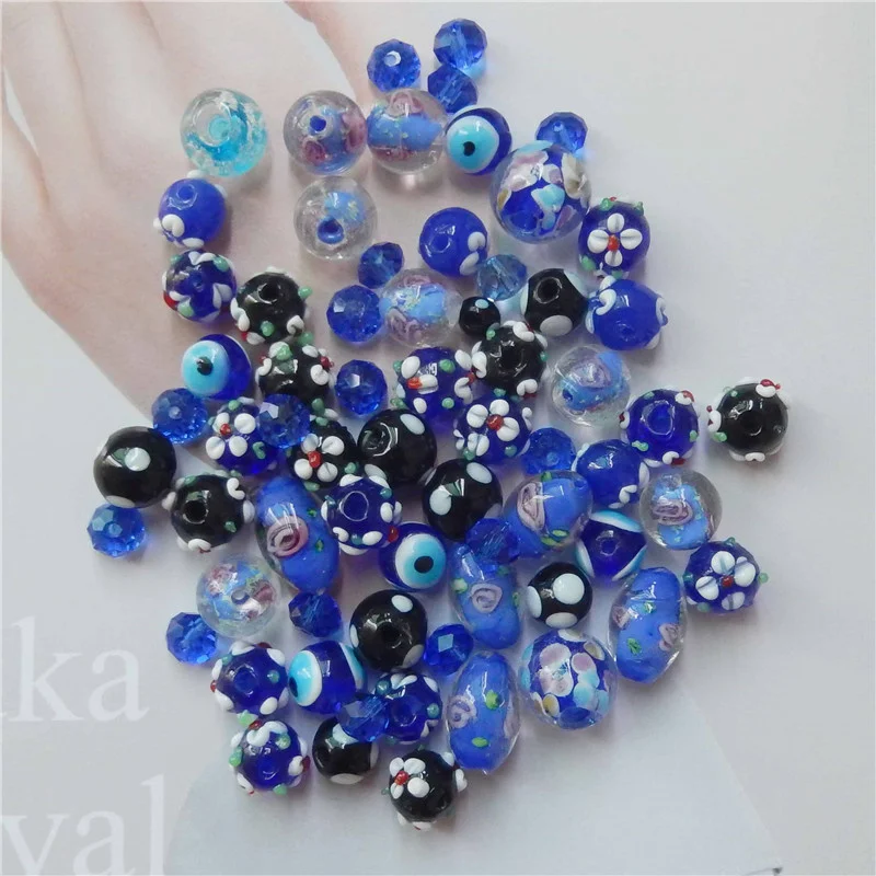 

Julie Wang 10 шт. черные синие Бусины круглые стеклянные рандомные смешанные бусины для браслета аксессуары для изготовления ювелирных изделий