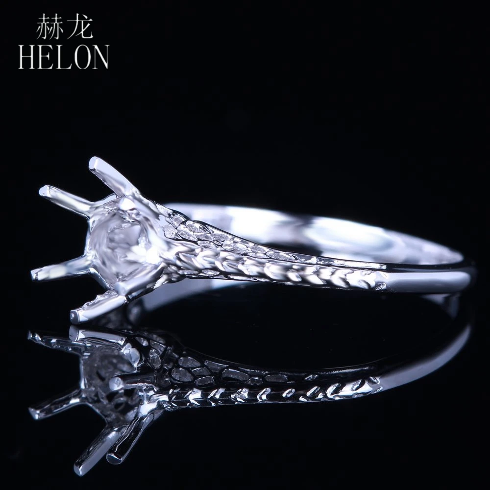 HELON 925 пробы серебро Винтаж Обручение обручальное кольцо 5 25-6 25 мм круглая огранка