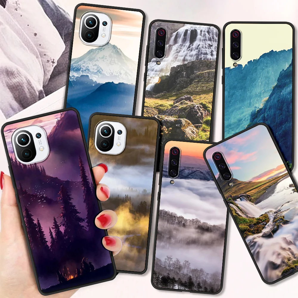 

Чехол с изображением пейзажа, противоударный чехол для Xiaomi Poco X3 NFC M3 Pro, мягкий чехол из ТПУ для Redmi 9T 11 Note 10 10T Lite