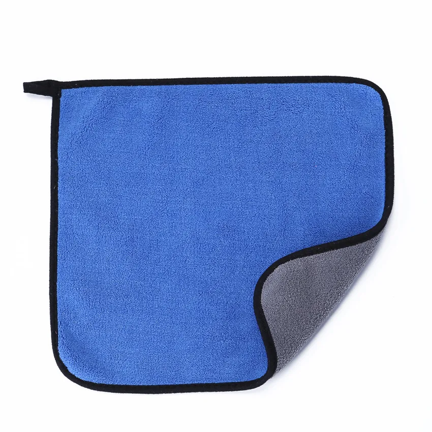 

2pcs/pack 30*30cm Microfiber Car Wash Cleaning Drying Polishing Blue Towel Kitchen Towels Dishcloth