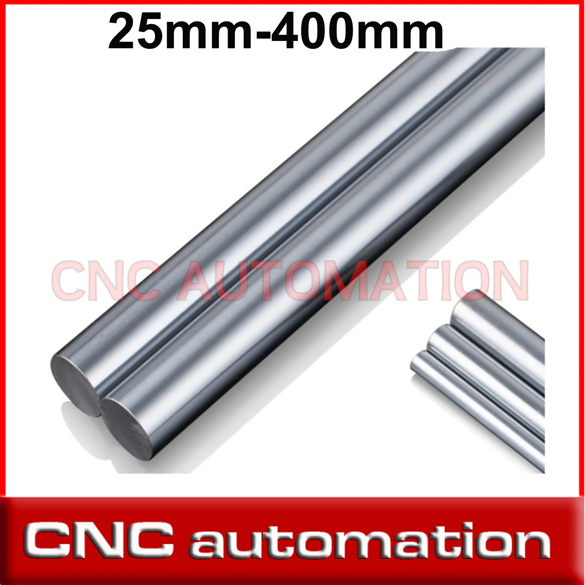 2pcs Linear Shaft 400mm Round Cnc Parts Rail 25mm | Shafts