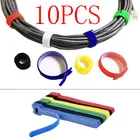 10 шт.лот, цветной органайзер для кабеля, ремни для управления, крепежные стяжки, стяжки для кабеля, держатель для проводов для зарядного устройства компьютера