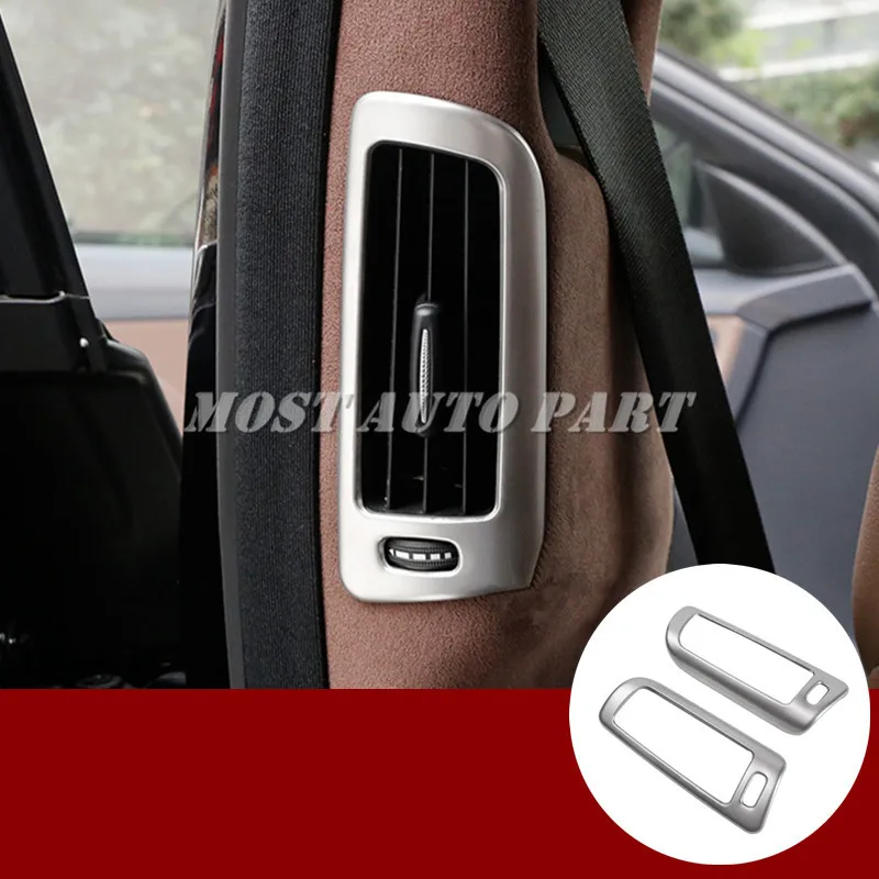 

Stainless Rear Pillar Air Vent Outlet Cover 2pcs For Benz S Class W222 2014-2019 Car accesories interior Car decoration