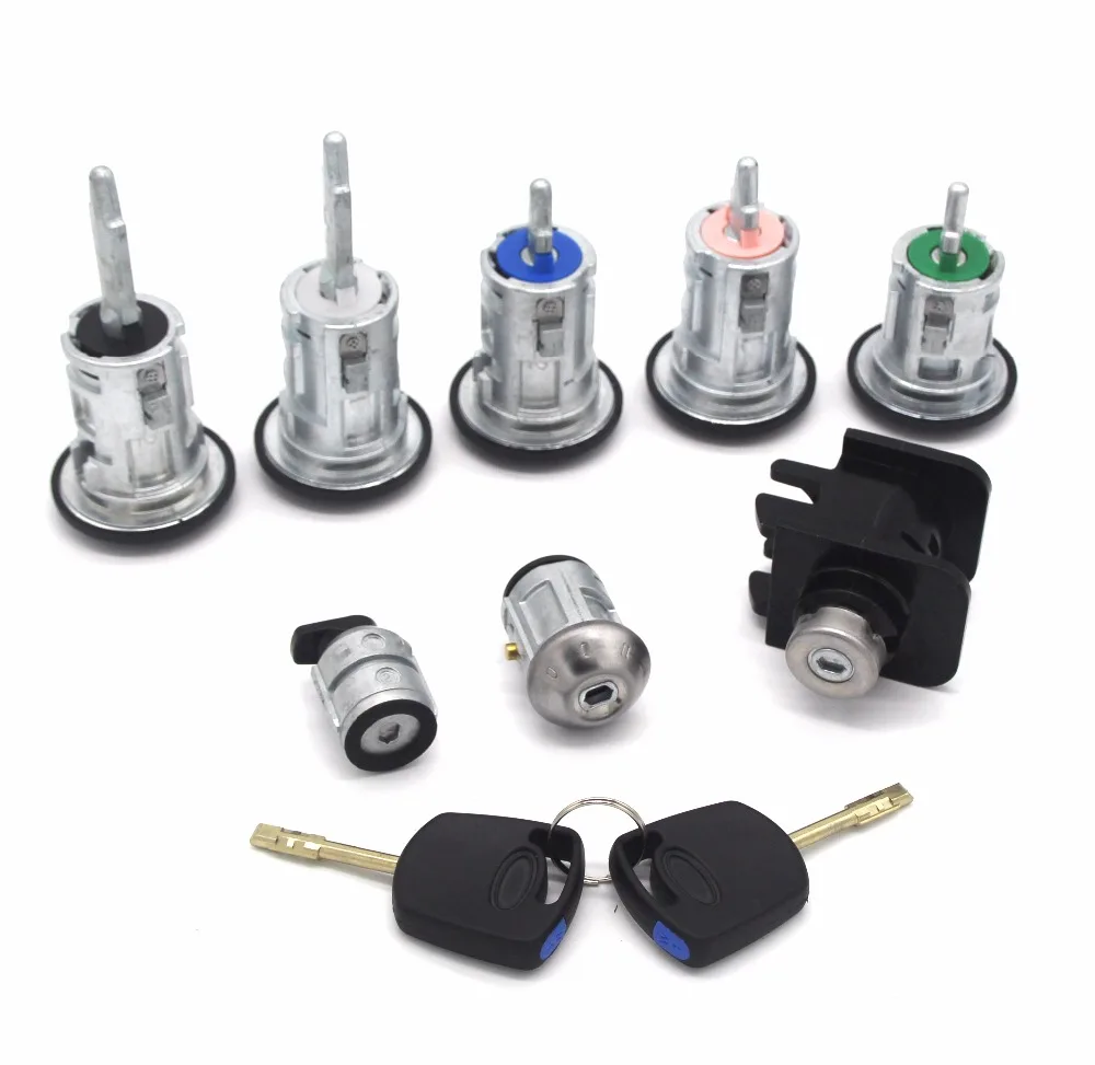 Для FORD TRANSIT CONNECT 2002 2013 полный набор замков и 2 клавиши 9 шт.|pcs set|set 2ford lock |