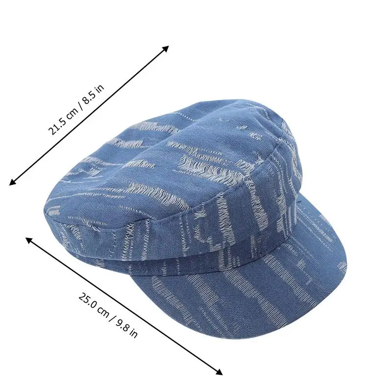

Retro Navy Peaked Caps Female Spring Summer Casual Octagonal Hat Beret Caps