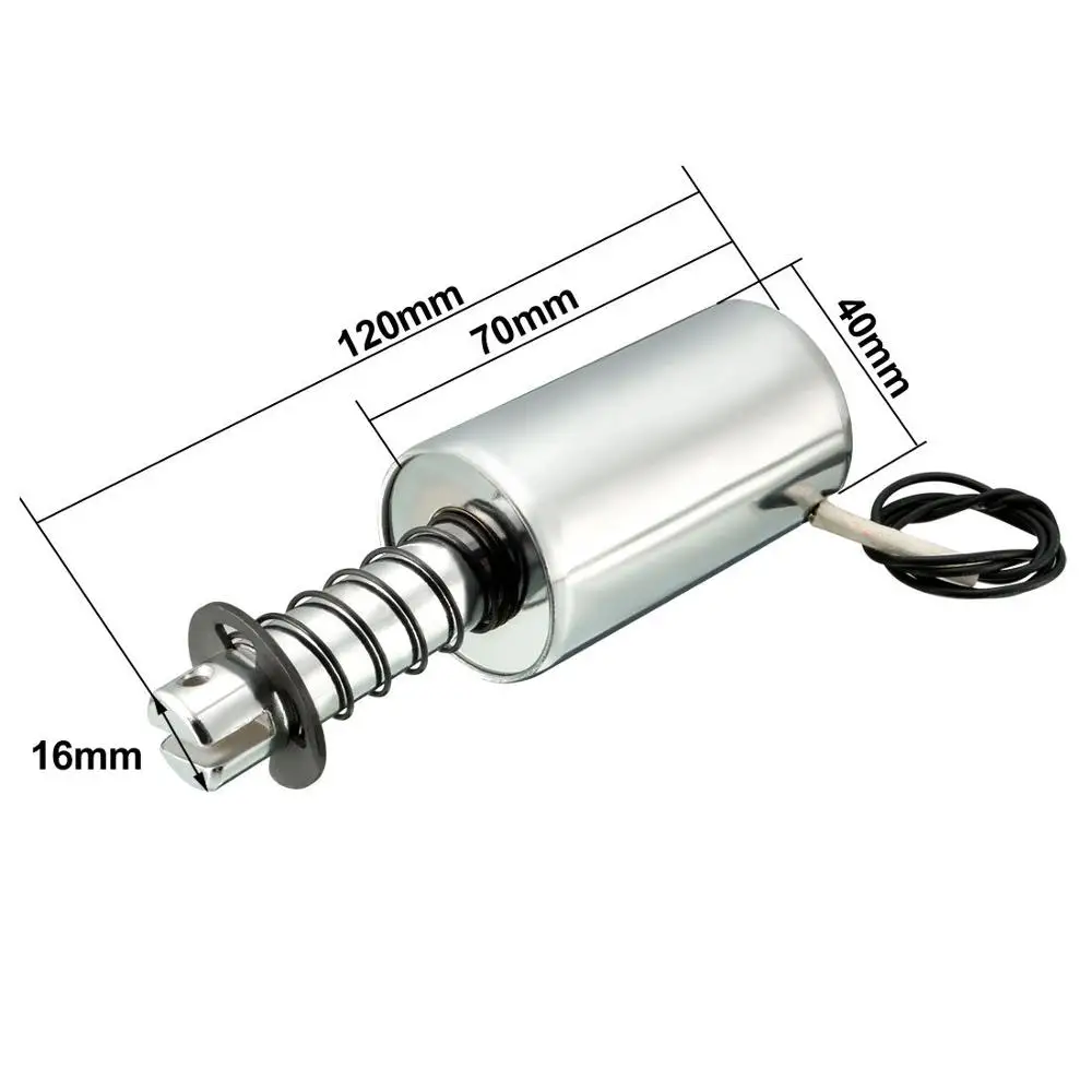 MQ8 Z57 DC 12 V 24 10 мм 6 0 кг клапан электромагнит пружинный Плунжер Z57|elektromagnet|plunger |