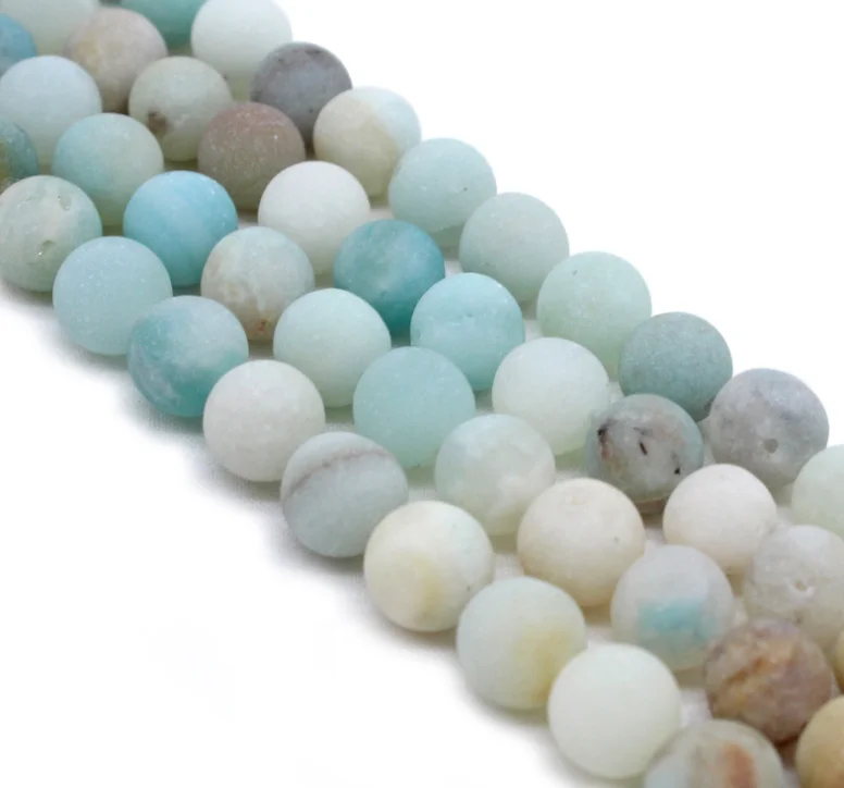 Натуральный Матовый цветочный камень amazon незакрепленные бусины | Украшения и