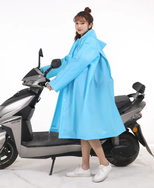 Водонепроницаемый плащ с капюшоном Портативный EVA многоразовый дождевик пончо