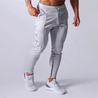 Штаны спортивные мужские эластичные, тренировочные штаны, повседневный комплект для спортзала, джоггеры