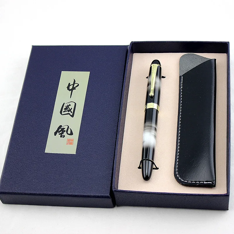 Высококачественная полностью Металлическая Роскошная перьевая ручка Jinhao X450 18KGP