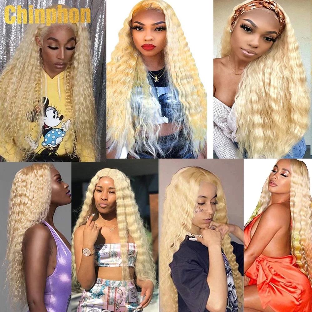 

Honey Blonde Deep Wave Human Hair Wigs Brazilian HD Transparent Lace Front Wigs Remy Hair 13x4 Lace Frontal Wig 150% Lace Wigs