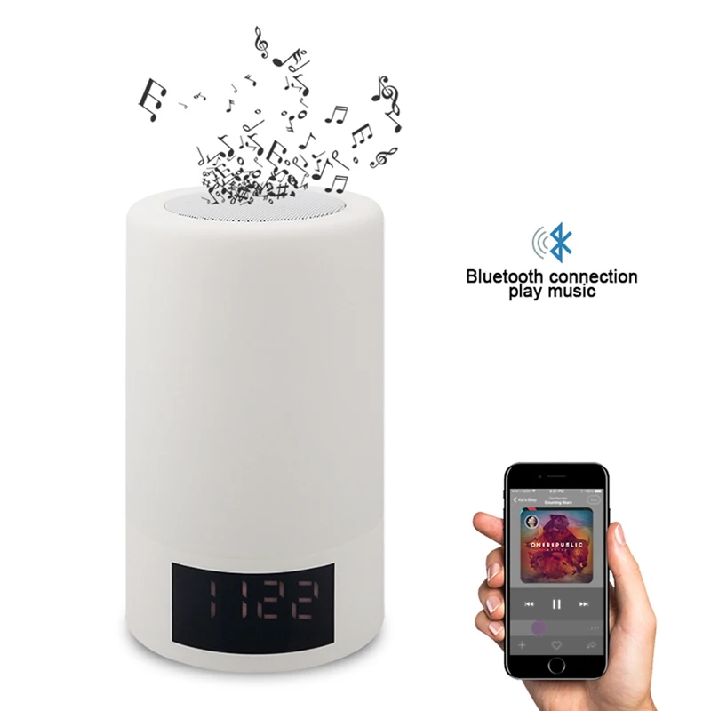 Портативный беспроводной мини-динамик с сенсорным управлением светодиодный