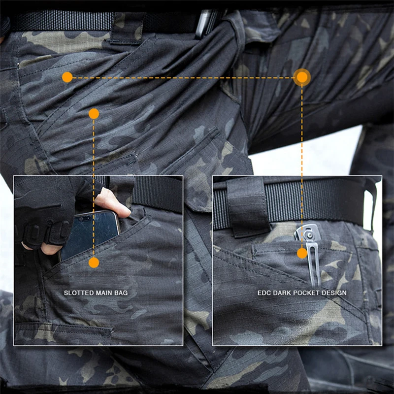 

IX2 Outdoor Hiking Pants Men Waterproof Training Sports Trousers Military Male Tactical Pants Multi-pocket Pants for Climbing